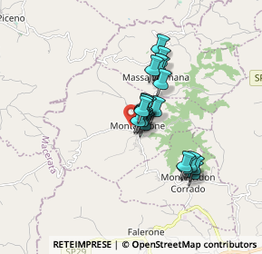 Mappa Via Palmiro Togliatti, 63835 Montappone FM, Italia (1.2355)