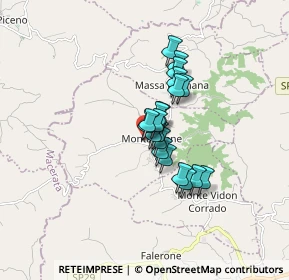 Mappa Via Palmiro Togliatti, 63835 Montappone FM, Italia (1.068)