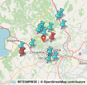 Mappa Strada dei Cappuccinelli, 06131 Perugia PG, Italia (6.57813)