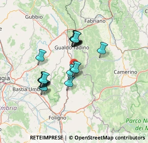 Mappa 06025 Nocera Umbra PG, Italia (11.9065)