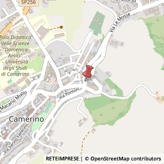 Mappa Via O. Farnese, 3, 62032 Camerino, Macerata (Marche)