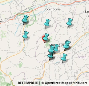 Mappa Borgo XX Settembre, 63835 Montappone FM, Italia (6.98875)