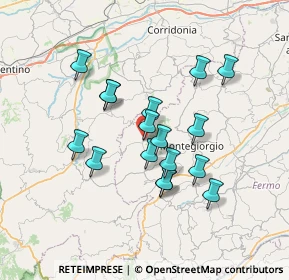 Mappa Borgo XX Settembre, 63835 Montappone FM, Italia (6.14765)