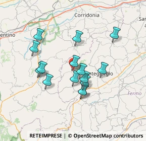 Mappa Borgo XX Settembre, 63835 Montappone FM, Italia (6.21667)