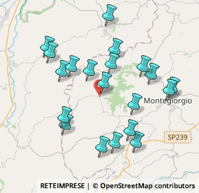 Mappa Via Giudice Elenio Alessandrini, 63835 Montappone FM, Italia (3.949)