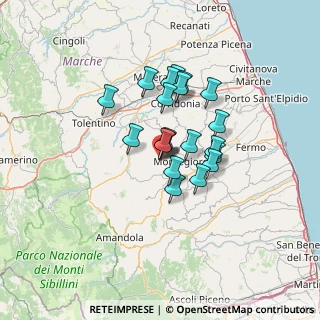 Mappa Via Giudice Elenio Alessandrini, 63835 Montappone FM, Italia (9.8835)