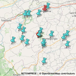 Mappa Via Giudice Elenio Alessandrini, 63835 Montappone FM, Italia (8.5875)