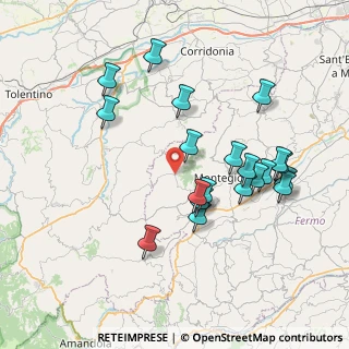 Mappa Via Giudice Elenio Alessandrini, 63835 Montappone FM, Italia (7.868)