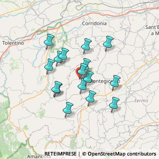 Mappa Via Giudice Elenio Alessandrini, 63835 Montappone FM, Italia (6.0975)