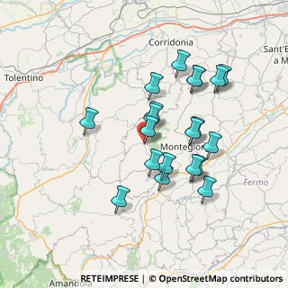 Mappa Via Giudice Elenio Alessandrini, 63835 Montappone FM, Italia (6.7005)