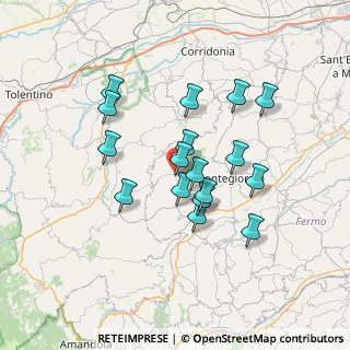 Mappa Via Giudice Elenio Alessandrini, 63835 Montappone FM, Italia (6.15941)