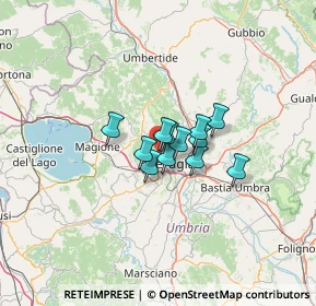 Mappa Via Marco Minghetti, 06131 Perugia PG, Italia (6.96167)