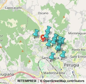 Mappa Via Marco Minghetti, 06131 Perugia PG, Italia (1.25308)