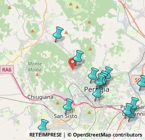 Mappa Via Marco Minghetti, 06131 Perugia PG, Italia (5.08357)