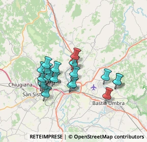 Mappa Strada Tiberina Nord, 06100 Bosco PG, Italia (6.5245)