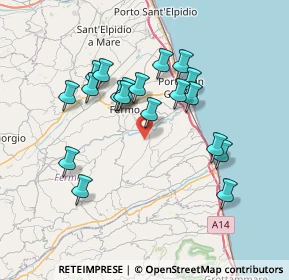 Mappa Strada S. Michele Cancello, 63900 Fermo FM, Italia (6.89211)