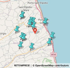 Mappa Strada S. Michele Cancello, 63900 Fermo FM, Italia (6.938)