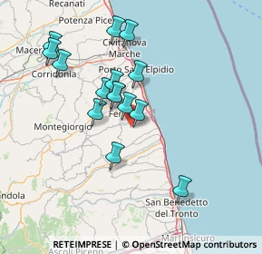 Mappa Strada S. Michele Cancello, 63900 Fermo FM, Italia (13.374)