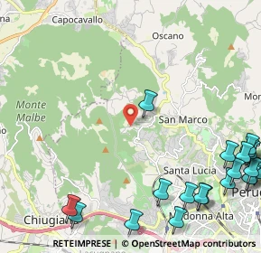 Mappa Via del Larice, 06131 Perugia PG, Italia (3.4445)