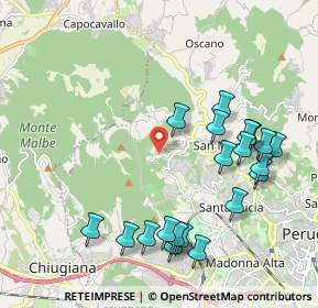 Mappa Via del Larice, 06131 Perugia PG, Italia (2.321)