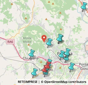 Mappa Via del Larice, 06131 Perugia PG, Italia (5.05357)