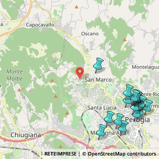 Mappa Viale dei Castagni, 06131 Perugia PG, Italia (3.36563)