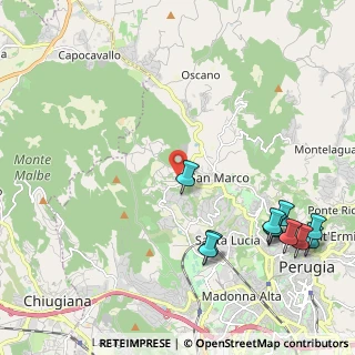Mappa Viale dei Castagni, 06131 Perugia PG, Italia (2.82)