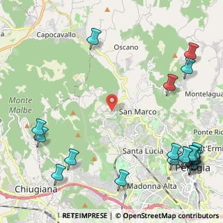 Mappa Viale dei Castagni, 06131 Perugia PG, Italia (3.4695)