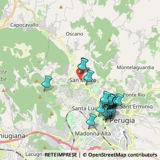 Mappa Via Umberto Gnoli, 06131 Perugia PG, Italia (2.1185)