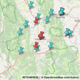 Mappa Viale Seneca, 62032 Camerino MC, Italia (9.361)