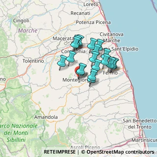 Mappa Via Soccorso snc, 63833 Montegiorgio FM, Italia (9.9965)