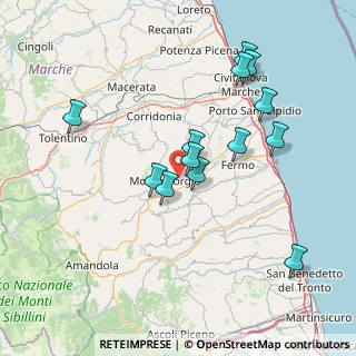 Mappa Contrada Montemilone, 63833 Montegiorgio FM, Italia (14.95692)