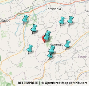 Mappa Via Borgo XX Settembre, 63835 Montappone FM, Italia (6.10333)