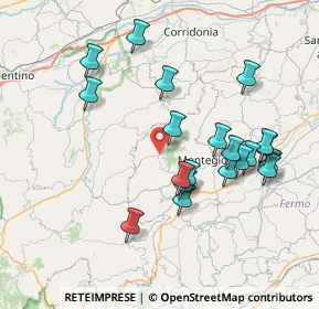 Mappa Via Borgo XX Settembre, 63835 Montappone FM, Italia (7.8115)