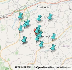 Mappa Via Borgo XX Settembre, 63835 Montappone FM, Italia (5.91)