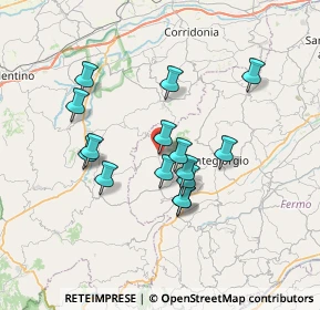 Mappa Via Borgo XX Settembre, 63835 Montappone FM, Italia (6.17467)