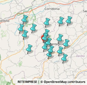 Mappa Via Borgo XX Settembre, 63835 Montappone FM, Italia (6.365)