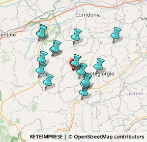 Mappa Via Borgo XX Settembre, 63835 Montappone FM, Italia (5.865)