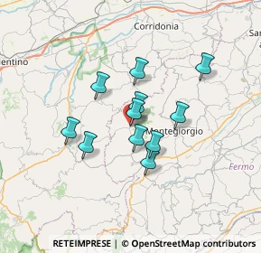 Mappa Via Borgo XX Settembre, 63835 Montappone FM, Italia (5.17818)