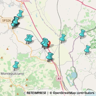 Mappa Montepulciano Est, 53045 Montepulciano SI, Italia (5.0045)