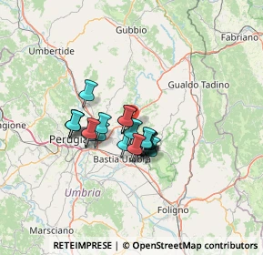 Mappa Vocabolo Palazzetta, 06029 Perugia PG, Italia (9.3345)