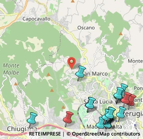 Mappa Via del Ginepro, 06131 Perugia PG, Italia (3.3785)