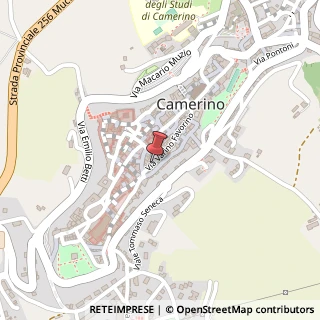 Mappa Via v. favorino 5, 62032 Camerino, Macerata (Marche)