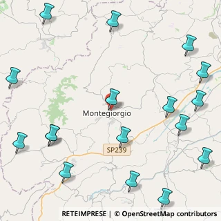 Mappa Contrada Santa Maria, 63833 Montegiorgio FM, Italia (6.49471)
