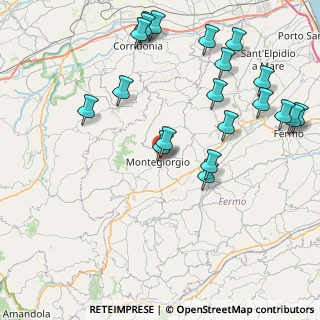 Mappa Contrada Santa Maria, 63833 Montegiorgio FM, Italia (10.0655)