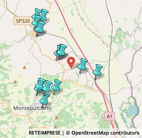 Mappa PRESSO VILLA SVETONI, 53045 Montepulciano SI, Italia (4.124)