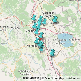 Mappa PRESSO VILLA SVETONI, 53045 Montepulciano SI, Italia (11.83125)