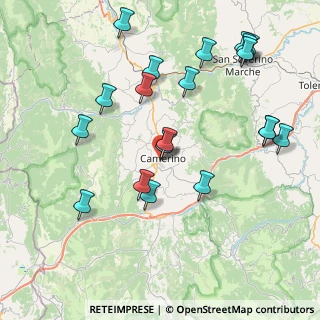 Mappa Via Camillo Lili, 62032 Camerino MC, Italia (9.3065)