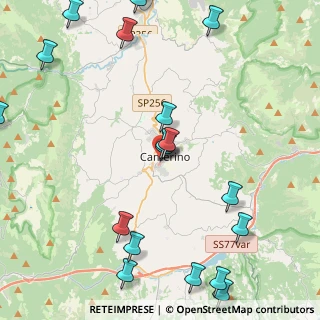 Mappa Via Camillo Lili, 62032 Camerino MC, Italia (6.155)