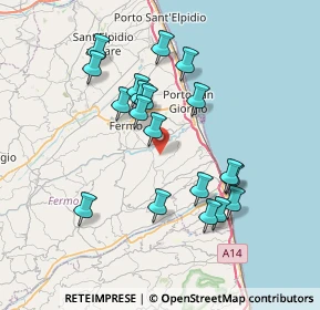 Mappa CONTRADA CAMERA DI FERMO, 63900 Fermo FM, Italia (7.11474)